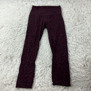 Lululemon Align Crop *21" Formation Camo Dark Adobe Multi